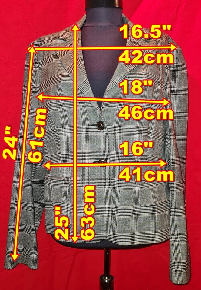 CHAQUETA BLAZER MUJER ITALIA VINTAGE AUTÉNTICA LANA GIANFRANCO FERRE-TALLA:12/46 Foto 2 de 4