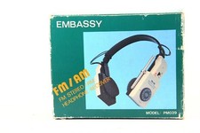 Embassy FM/AM Headphone Receiver PM039 Made Hong Kong
