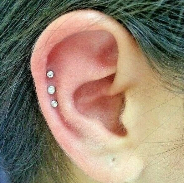 triple helix earrings