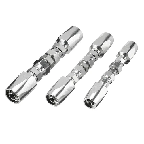 3 PCS Hydraulic Hose Repair Kit 1/4 3/8 1/2 ID- Reusable Field Repair Fitting US - Picture 7 of 12