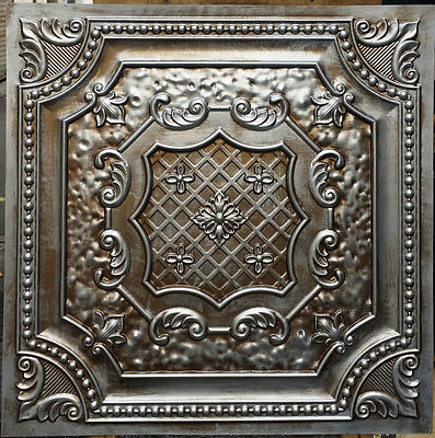 Pl04 Faux Antique Tin Ceiling Tiles Backsplash Pub Decor Wall Panels10tiles Lot 723120942295 Ebay