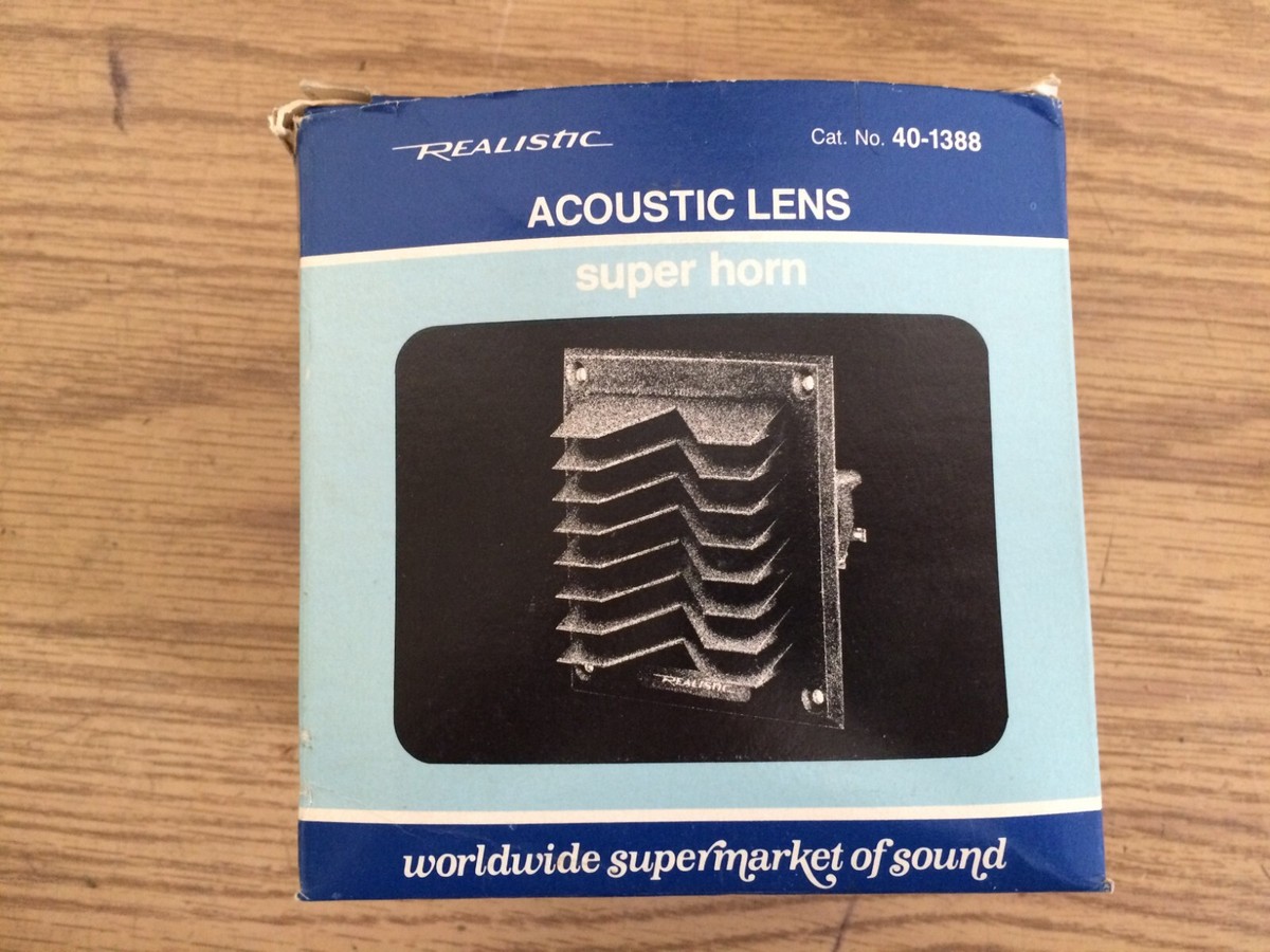 NIB Vintage REALISTIC ACOUSTIC LENS SUPER HORN 8 Ohm 30/75 NIB Vintage REALISTIC ACOUSTIC LENS SUPER HORN 8 Ohm 30/75