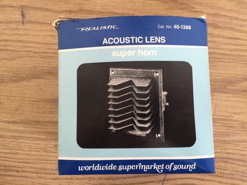 NIB Vintage REALISTIC ACOUSTIC LENS SUPER HORN 8 Ohm 30/75 watts TWEETER 40-1388