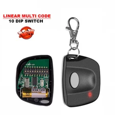 10 Digit Pins EZ Code Remote Control Garage Door Gate Opener Transmitter 300 MHz