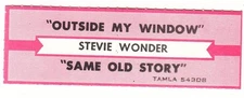 Juke Box Strip Stevie Wonder - Outside My Window / Same Old Story