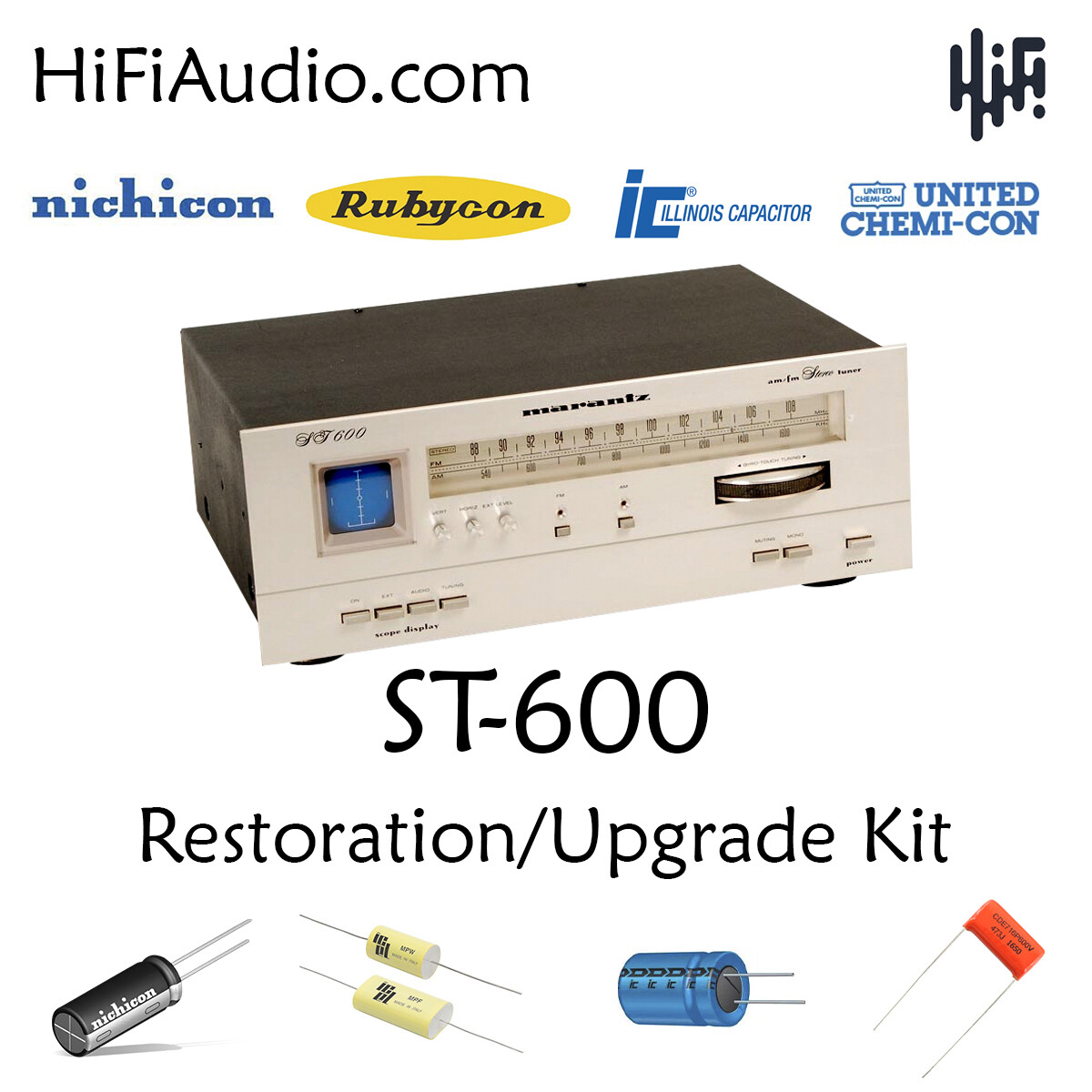 Marantz ST600 tuner rebuild restoration recap service kit repair