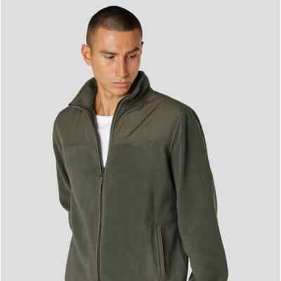 Fat Moose Herren Fleece Dexter Zip Thru Größe M Taschen Logo