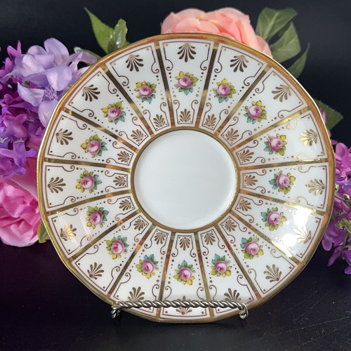 Antique Cauldon Brown-Westhead-Moore Large Saucer Richard Briggs Co, N2132 5.5” - Picture 7 of 21