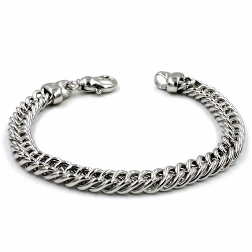 Bracciale Argento 925 Maglia Grumetta Unisex - Foto 1 di 6