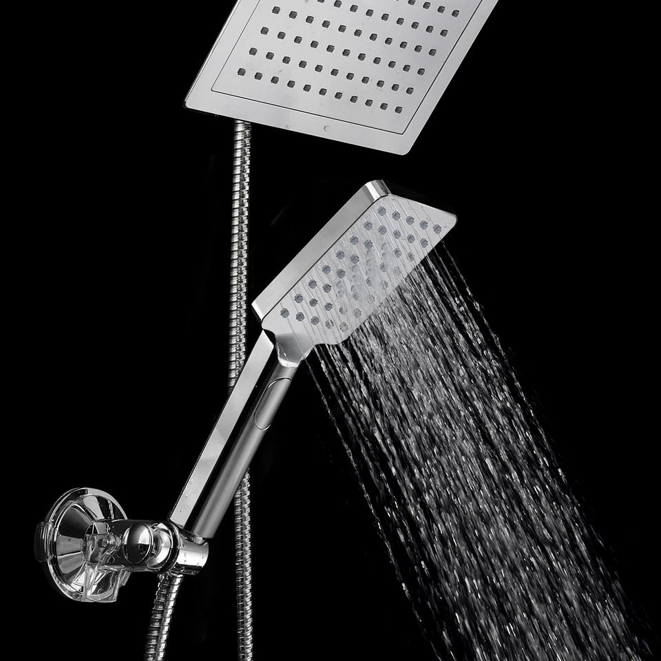 DreamSpa Luxury 9" Rainfall Shower Head Combo With Flow Control Button  - Image 4 of 4