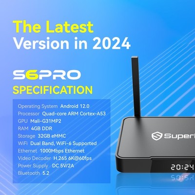 SuperBox S6 Pro TV BOX -Authorized Distributor -Ship Same Day Message To Me