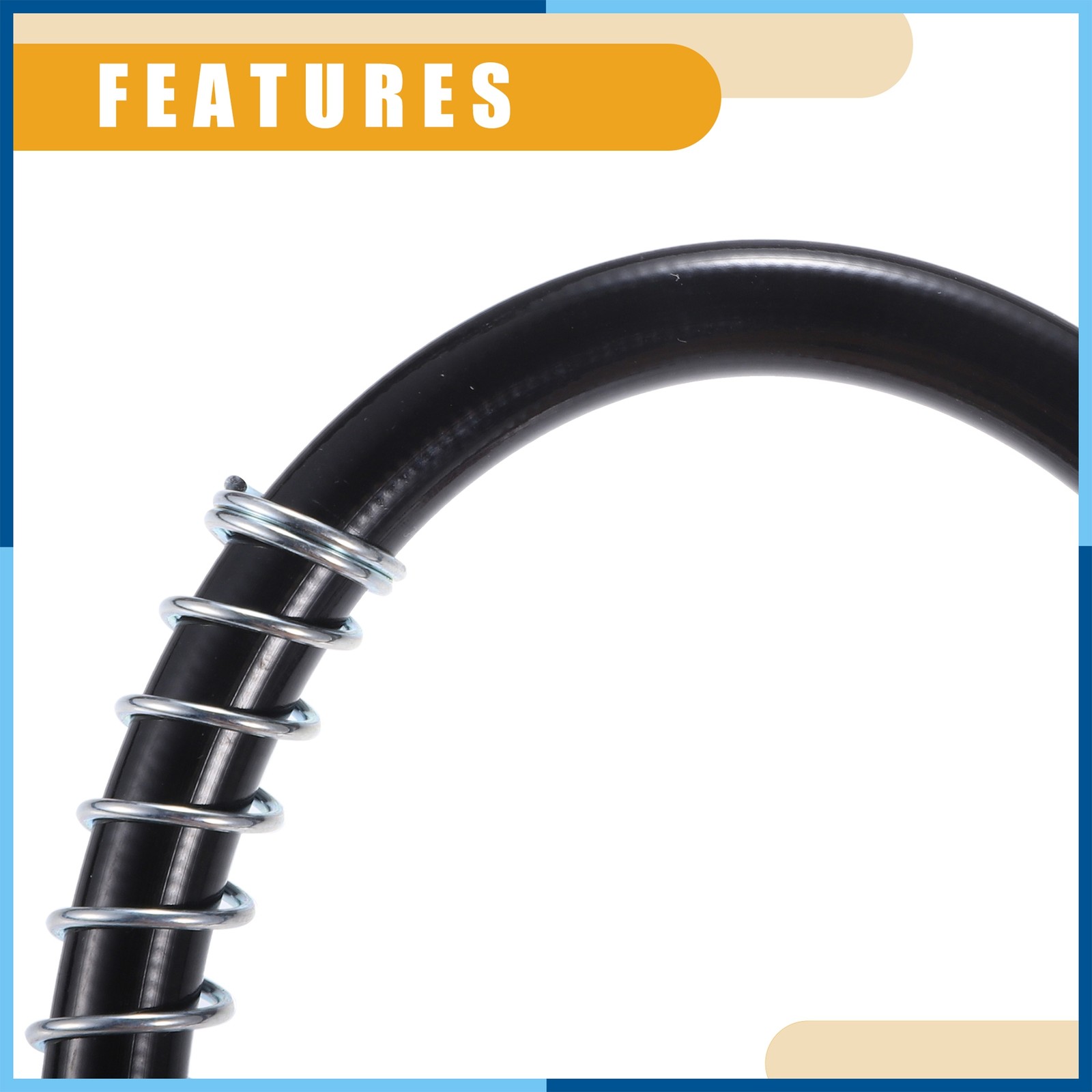 2 Pcs 59" Universal 1/8" NPT Grease Gun Flex Hose Flex Grease Hose Extension