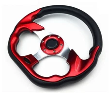 13" Red Racing Sport Steering Wheel For Polaris Slingshot Without Quick Release