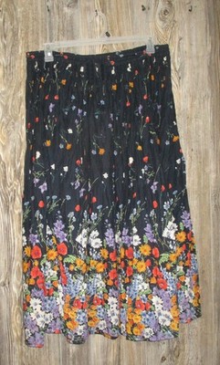 Requirements Vintage Floral Skirt Womens Size Large Whimsical Cottage Core Fairy