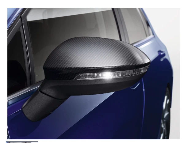 Genuine VW Volkswagen Golf MK8 & ID3 Carbon Mirror Caps Covers 5H0072530VT1