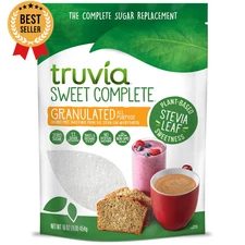 Stevia Sweetener 16oz Bag Calorie-Free All-Purpose Granulated Sugar Substitute