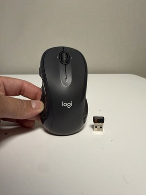 Logitech - M510 Wireless Laser Mouse - Black - Includes USB-A Unifying Receiver