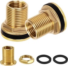 Regentonnendurchführung Tank Durchführung aus Messing Verschraubung Fass Wasser