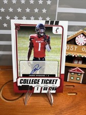 James Wiggins 2021 Panini Contenders Draft Picks RC Autograph Rookie Auto #307