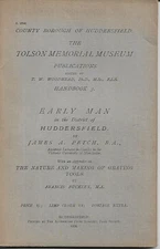 Early Man around Huddersfield Tolson Memorial Museum illustrated booklet 1924 £1