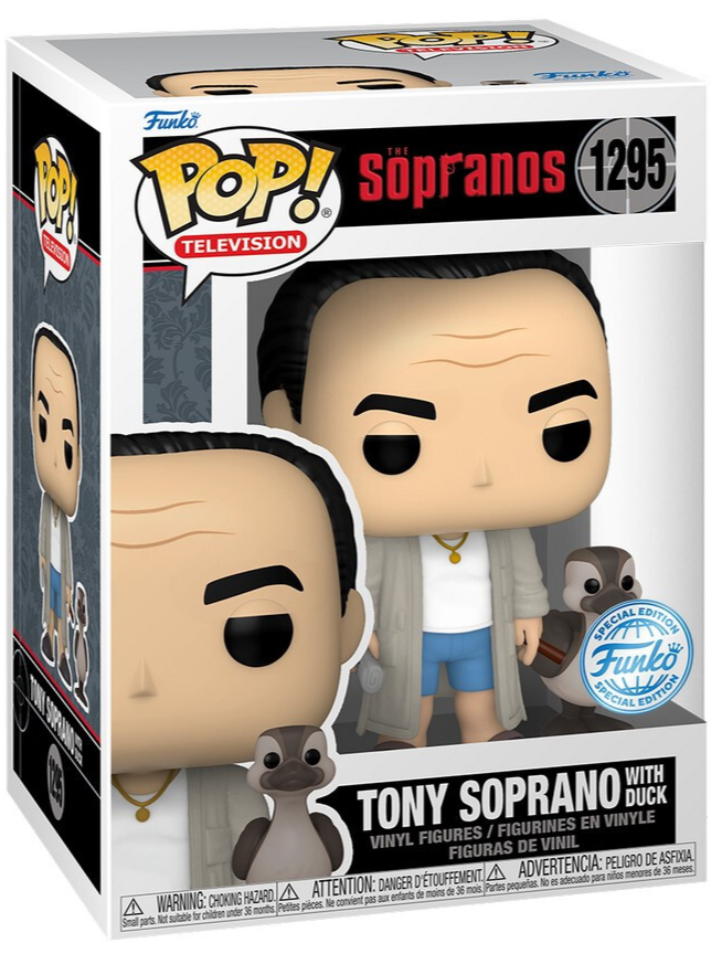 The Sopranos Tony in Robe with Duck POP! Television #1295 Vinyl