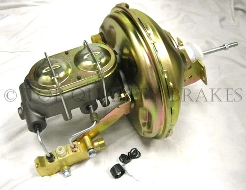 1964 72 GM A F X Body 11" Zinc Power Brake Booster Master Cylinder Disc Drum Kit