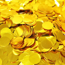 Gold Confetti 1 Inch Table Confetti Glitter 5000 Pcs for Wedding Party Decoratio