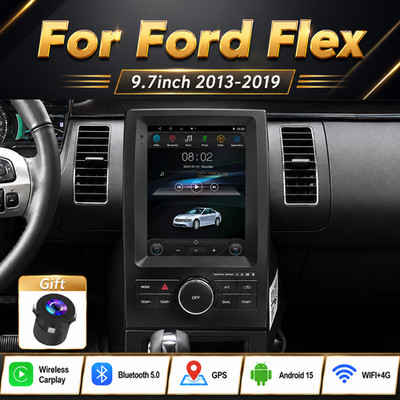 9.7''For Ford Flex 2013-2019 Android14 CarPlay Car Stereo Radio GPS 2+32G FM RDS