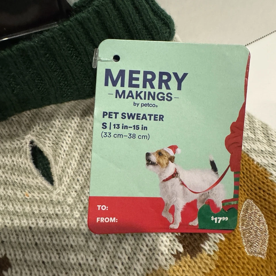 Merry Makings Pet Sweater Size Small NWT - Image 3 of 4