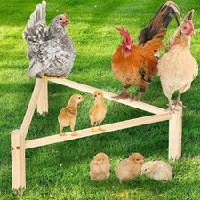 Chicken Perch for Coop  Brooder, Pine Wooden Chicken Toys  Coop Accessories fo