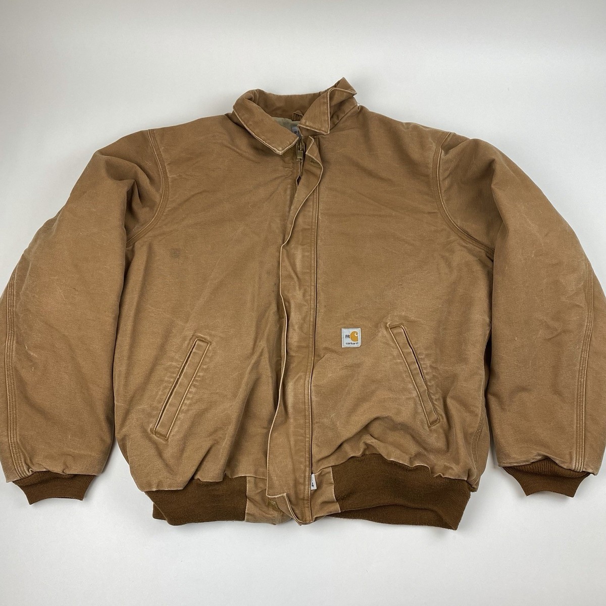 Carhartt FR Flame Resistant Mens XL T Jacket Distressed Duck