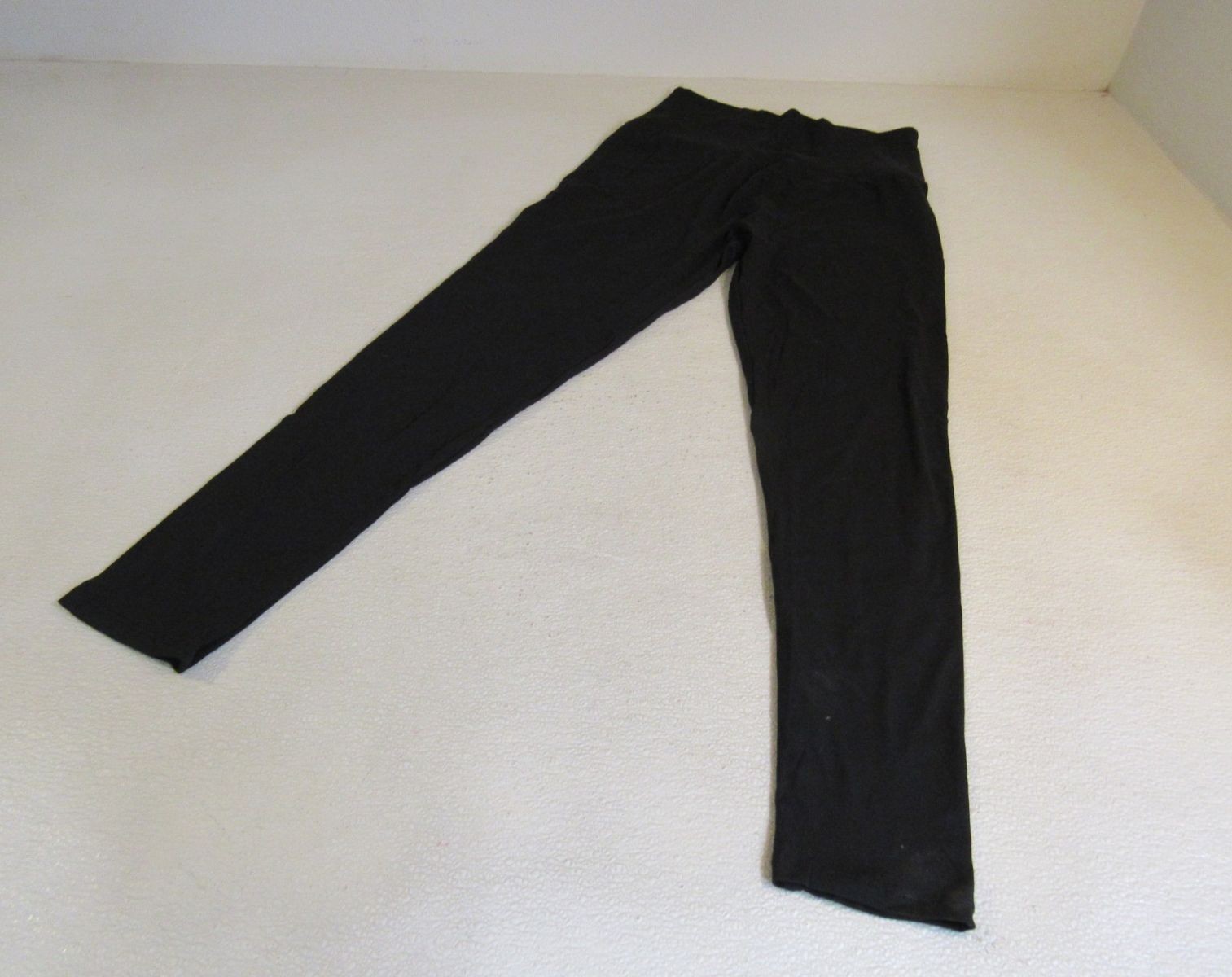 Designer Leggings Black Polyester Spandex Female Size XL