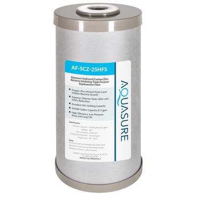 Fortitude V2 Series Sediment/Carbon/Bacteria Inhibiting Triple Purpose Filter...
