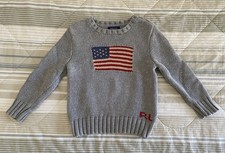 Maglione bambino Ralph Lauren Kids col. grigio taglia 3T (100cm)