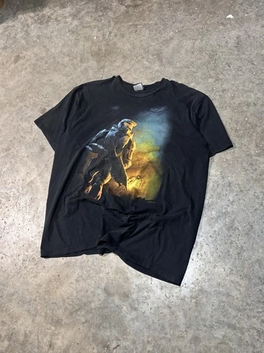 Vintage 2007 Halo 3 Licensed to Xbox 360 Video Game Promo Tee Size XXL Fits XL