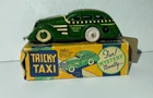 Tricky Taxi Wind-Up Toy Car  w/ Box Vintage Green Louis Marx & Co.  NO KEY