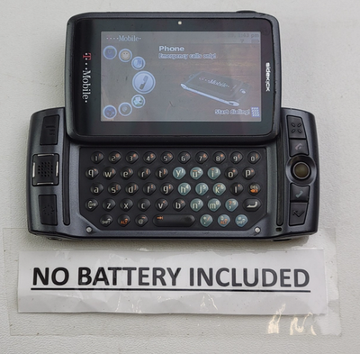 T-Mobile Sharp Sidekick LX (2009) (PV300) Carbon Black Swivel