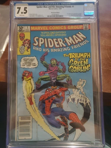 Spider-Man And His Amazing Friends #1 CGC 7.5 (1981) Firestar Marvel Newsstand