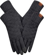 Winter Gloves for Women and Men Touch Screen Elastic Thermal Knit Lining Warm...