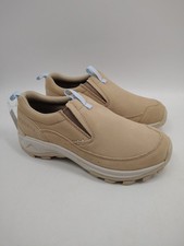 NEW Women's Merrell Nessa Slip On Shoes, Size 7 Tan With Blue J008478