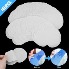 100 Pcs Underarm Armpit Sweat Pads Stickers Shield Guard Absorbing Disposable