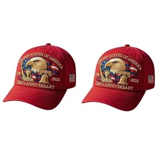 Baseball Cap United States 250th Anniversary Hat 3D Embroidery Craftsmanship