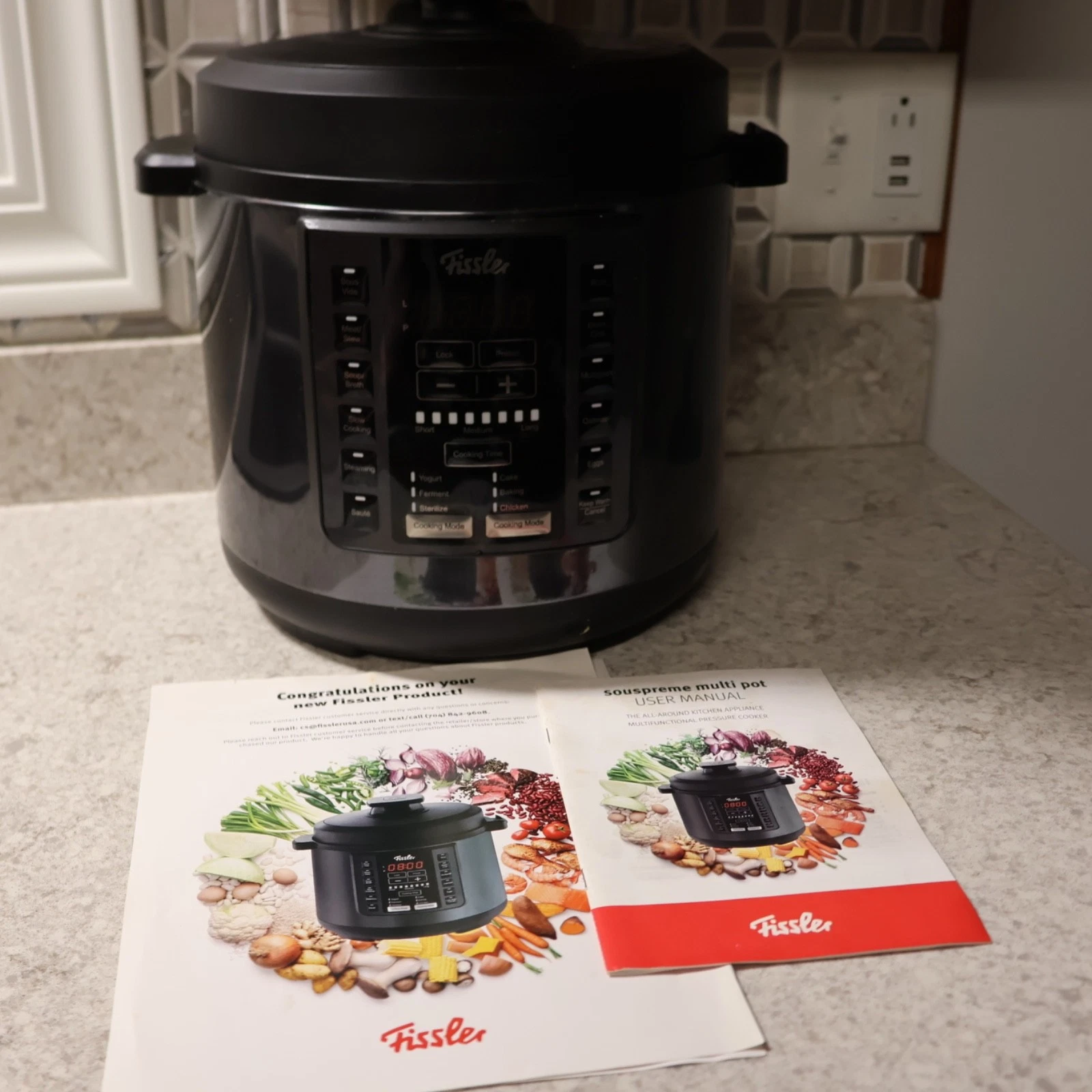 Fissler FISS-03520106000Pressure Pot Slow Cooker Sous Vide Steamer, 6 Qt.