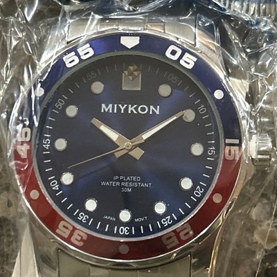 Miykon Men s Stainless Steel Watch - Japanese Quartz, WaterResist, 45mm - Y2G06