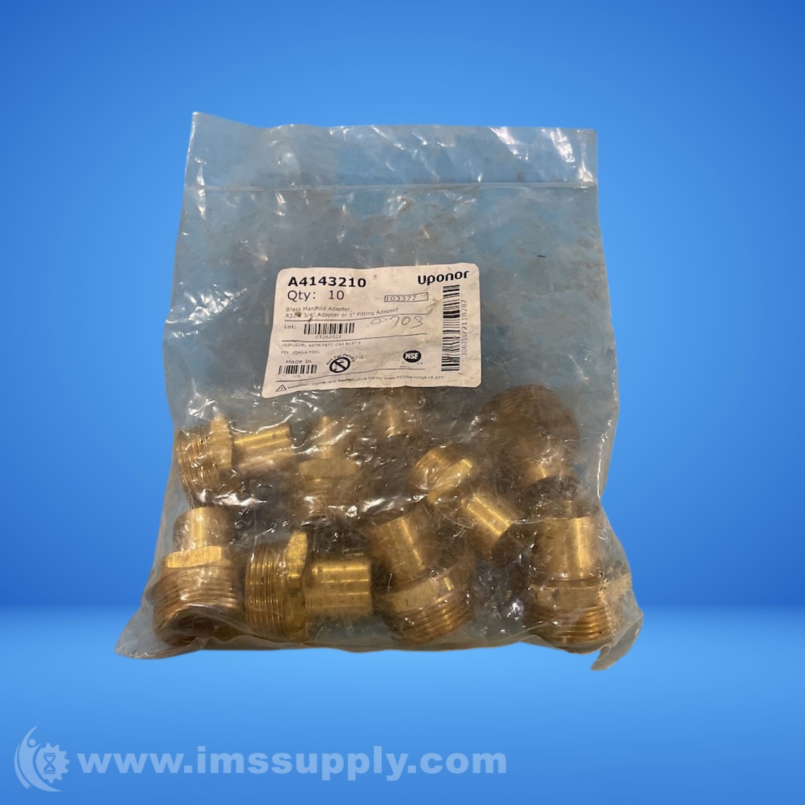 Uponor A4143210 Brass Adapter FNFP