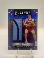 2024 Panini Obsidian Zach Edey Eclipse Patch Electric Etch Purple Flood /75