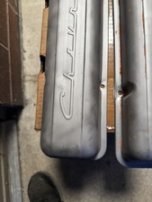 Original 1955-59 Chevrolet Script Valve Covers 265 283 Sbc - Non-staggered Holes Original 1955-59 Chevrolet Script Valve Covers 265 283 Sbc - Non-staggered Holes