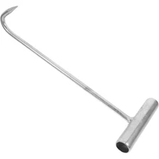 2 Pieces Large Opening Lifting Hook Chrome Tool Heavy Duty Hub Puller