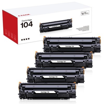 4-Pack WEAREC 104 Black Toner for Canon ImageClass MF4350D D420 D480 - Exp 2027