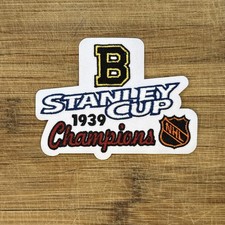 1939 Boston Bruins Stanley Cup Champions Patch 3.75in Embroidered NHL Throwback